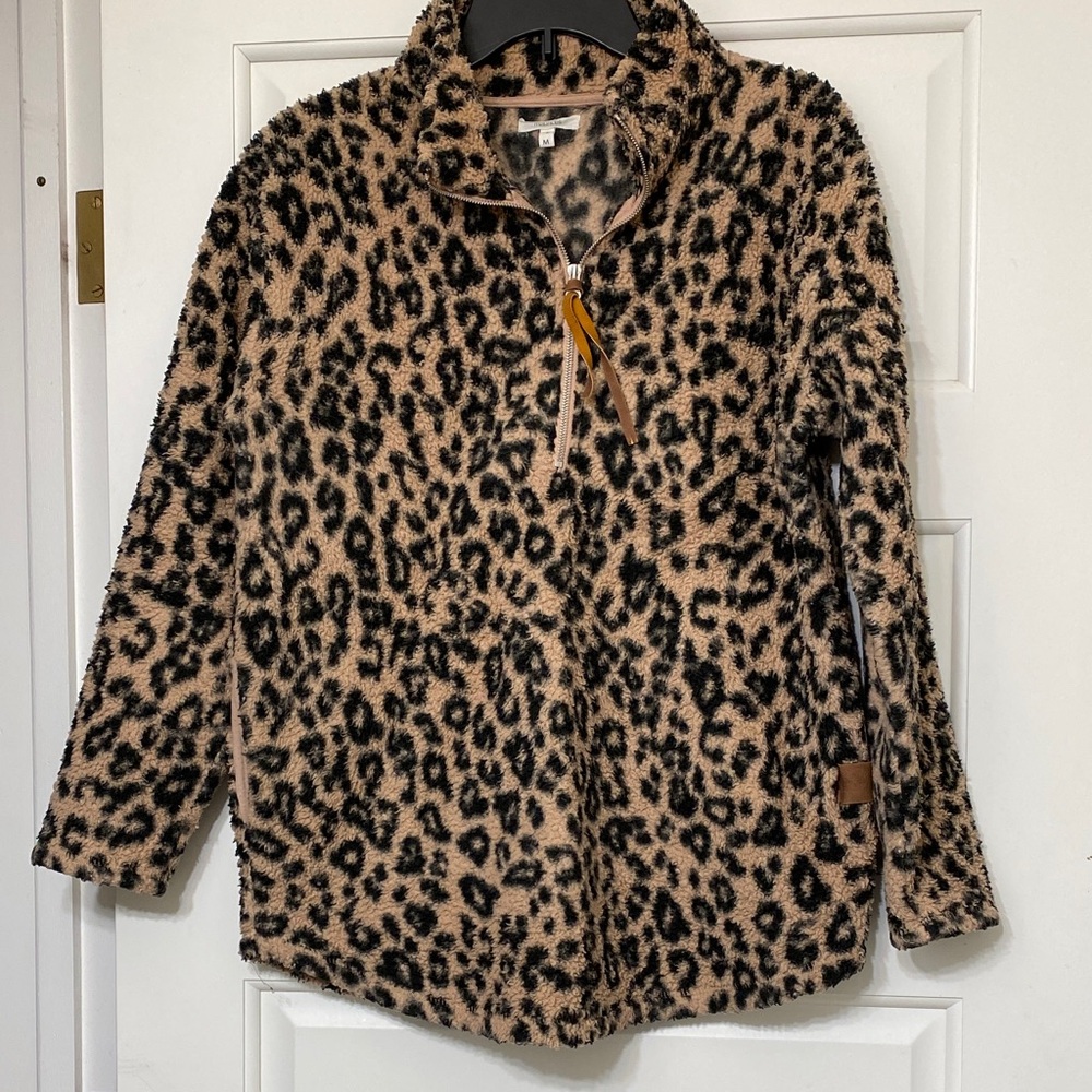 Maurices Animal Print Fleece Top
